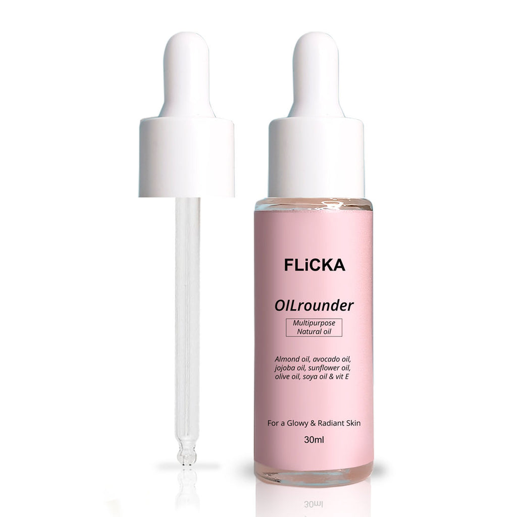 Oilrounder 2-In-1 Multipurpose Pre & Post Makeup Oil With Spf & Non Greasy For Glowing Skin