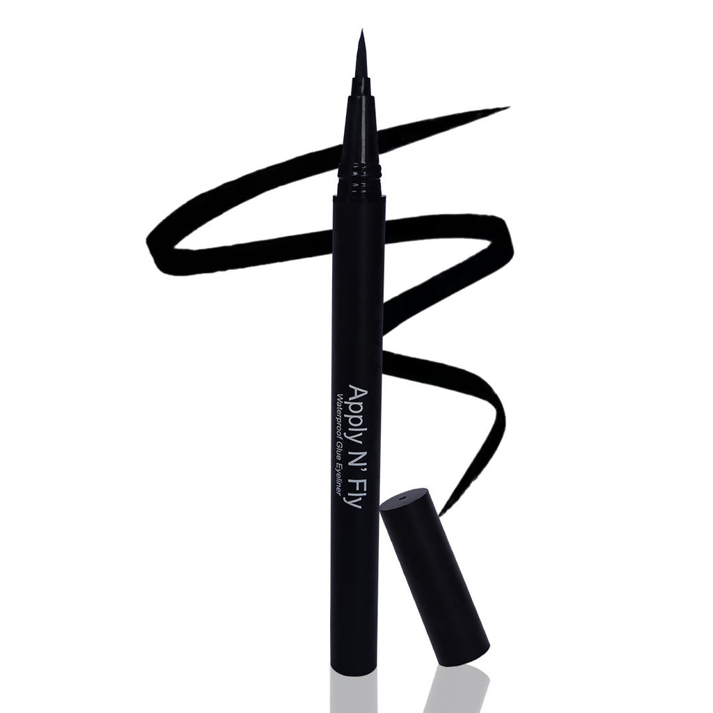 Apply N' Fly 2-in-1 Liquid Pen Glue & Eyeliner Long Lasting Intense Pigment - Black