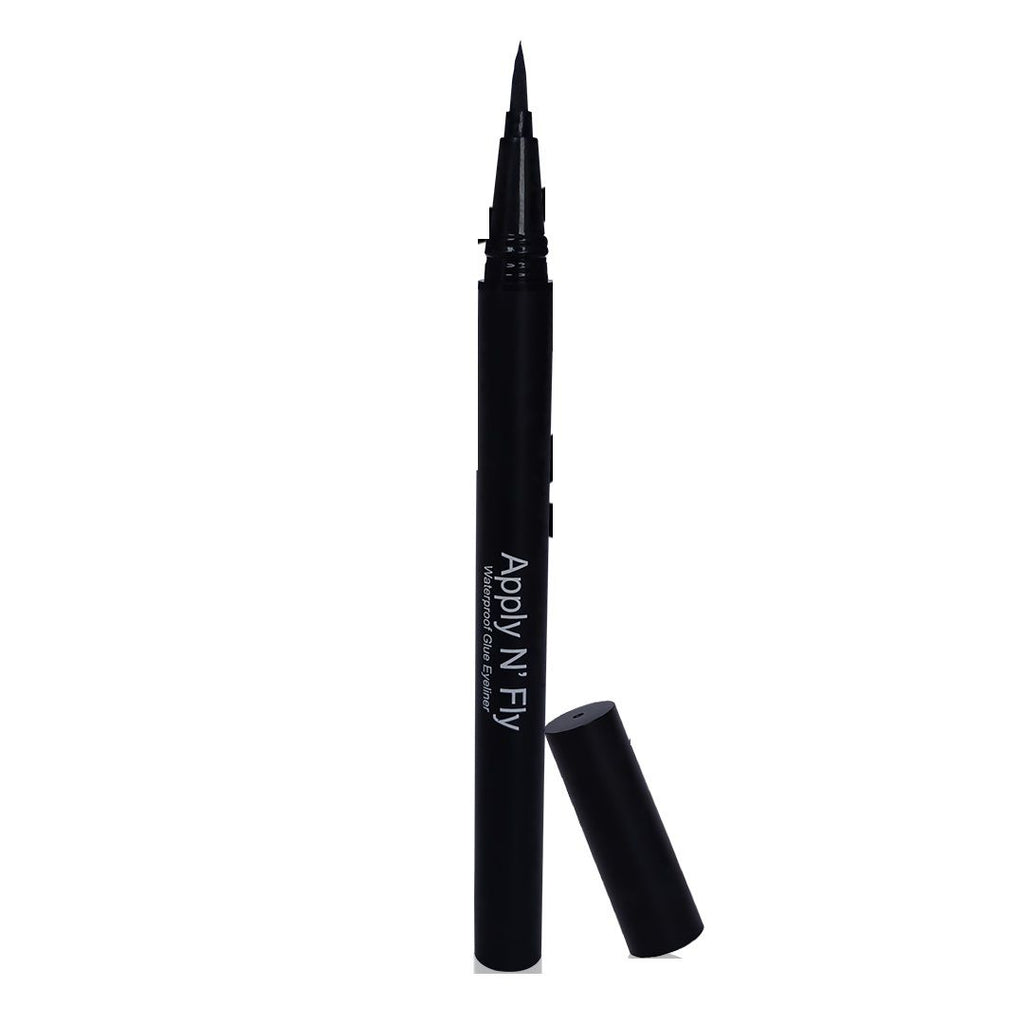 Apply N' Fly 2-in-1 Liquid Pen Glue & Eyeliner Long Lasting Intense Pigment - Black