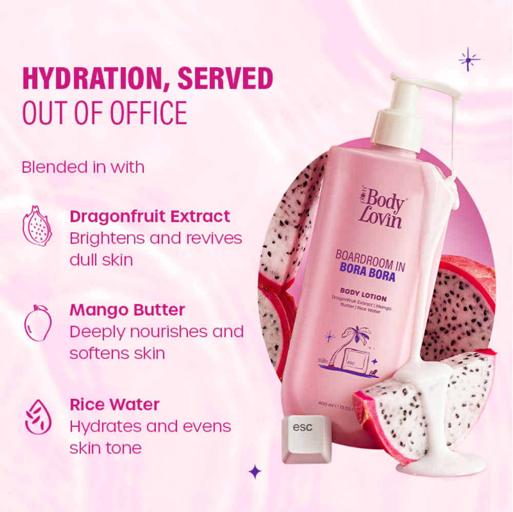 BodyLovin’ Boardroom In Bora Bora Body Lotion, Hydrating, Brightening Sweet Tropical Fragrance