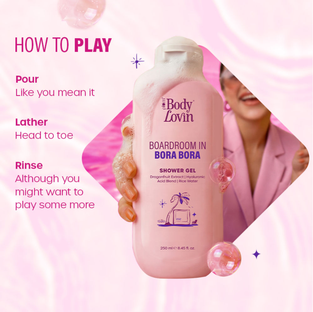 BodyLovin’ Boardroom In Bora Bora Shower Gel, Hydrating & Brightening Body Wash