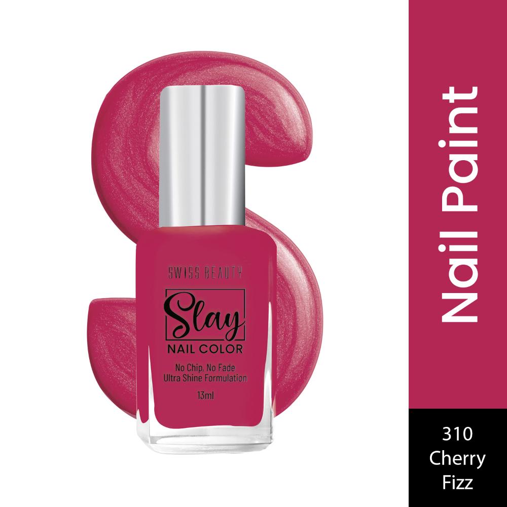 Slay Nail Color With Ultra Shine Formulation - 310 Cherry Fizz