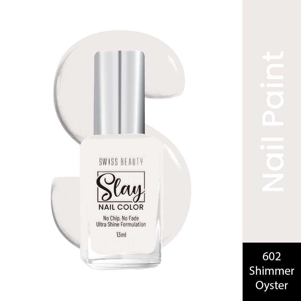 Slay Nail Color With Ultra Shine Formulation - 602 Shimmer Oyster