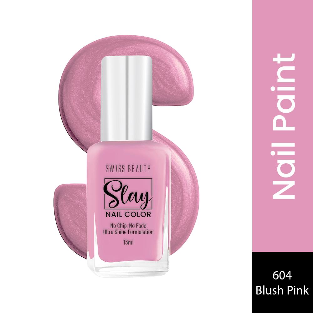 Slay Nail Color With Ultra Shine Formulation - 604 Blush Pink