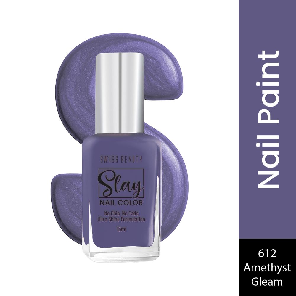 Slay Nail Color With Ultra Shine Formulation - 612 Amethyst Gleam