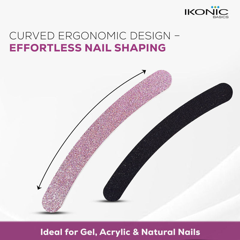 Bling Curved Nail Filer IKB-185C