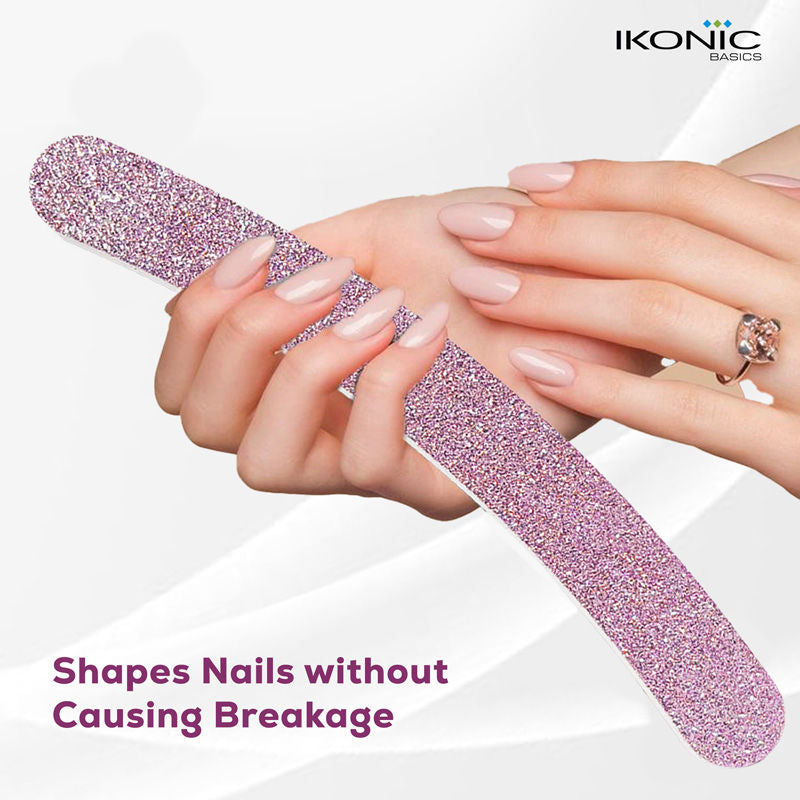 Bling Curved Nail Filer IKB-185C