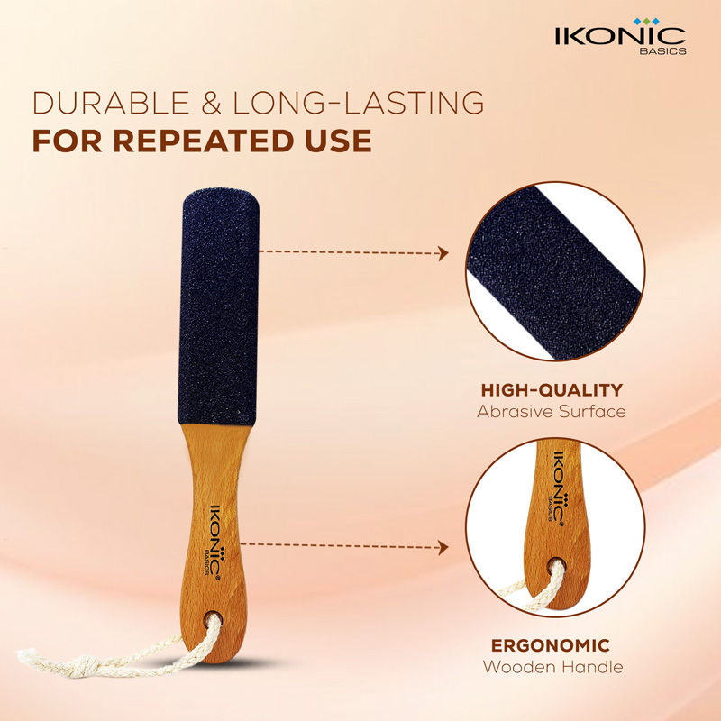 U Shape Curvy Wooden Foot File IKB-1114C