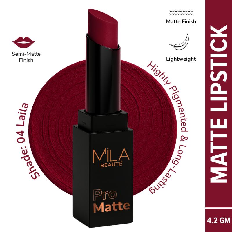Pro Matte Long Lasting Creamy Matte Finish Lipstick - Laila
