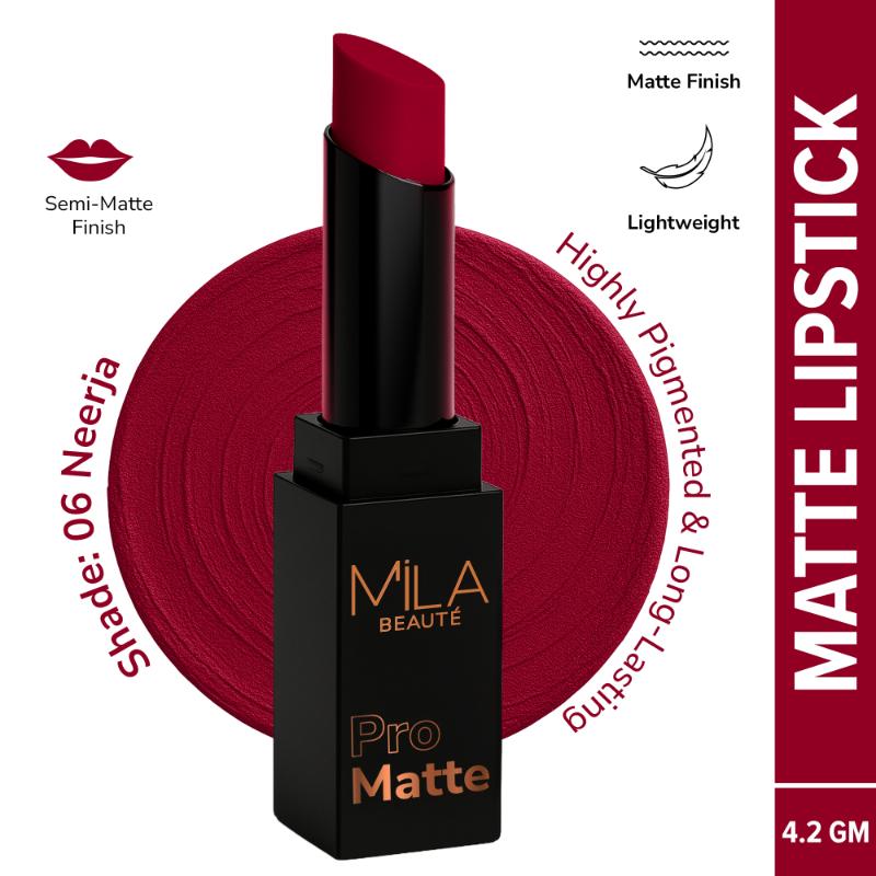 Pro Matte Long Lasting Creamy Matte Finish Lipstick - Neerja