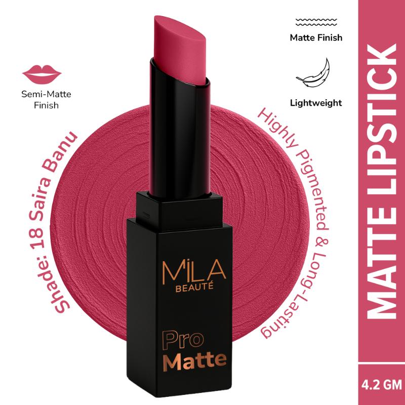 Pro Matte Long Lasting Creamy Matte Finish Lipstick - Saira Banu