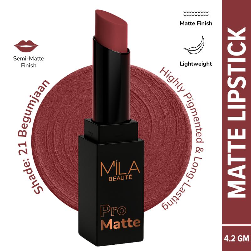 Pro Matte Long Lasting Creamy Matte Finish Lipstick - Begumjaan