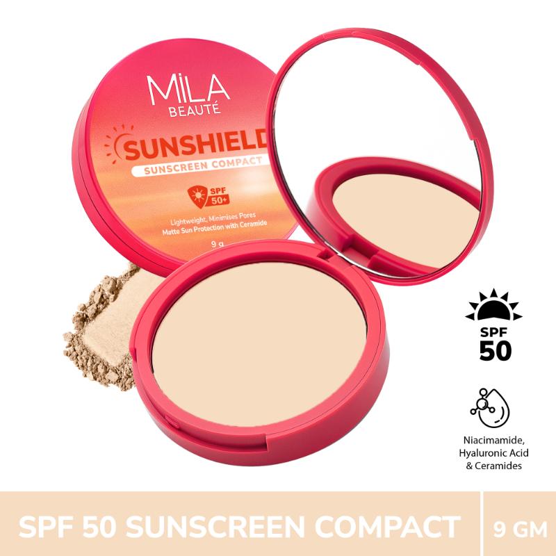 Sun Shield Sunscreen Matt SPF 50 PA+++ UV Protection Compact - 02 Nude