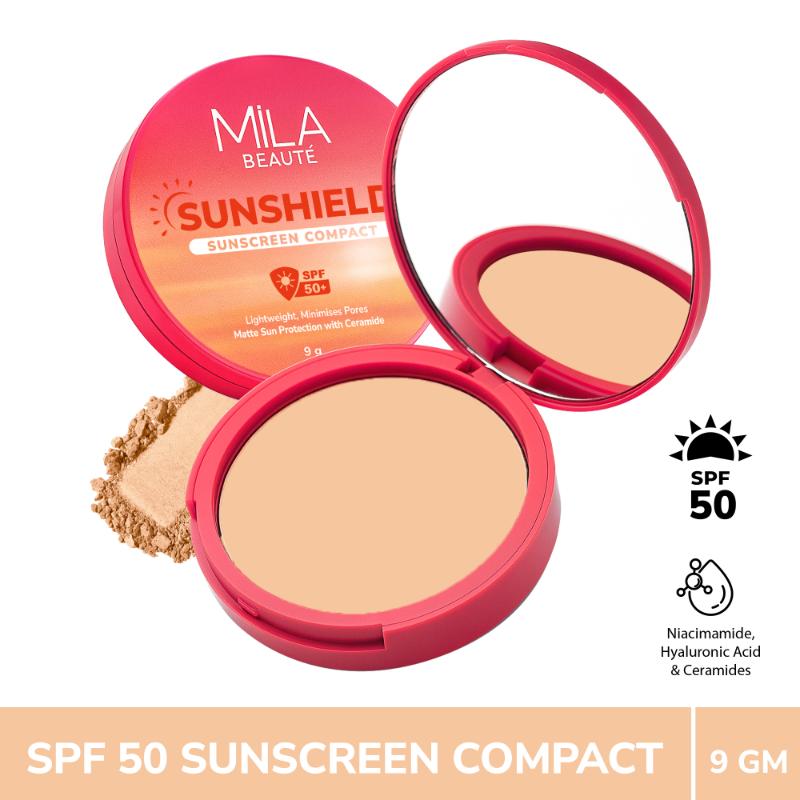 Sun Shield Sunscreen Matt SPF 50 PA+++ UV Protection Compact