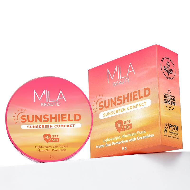 Sun Shield Sunscreen Matt SPF 50 PA+++ UV Protection Compact