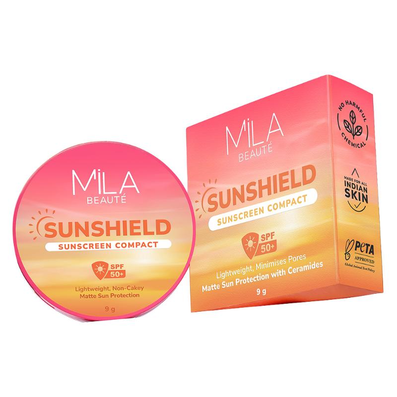 Sun Shield Sunscreen Matt SPF 50 PA+++ UV Protection Compact