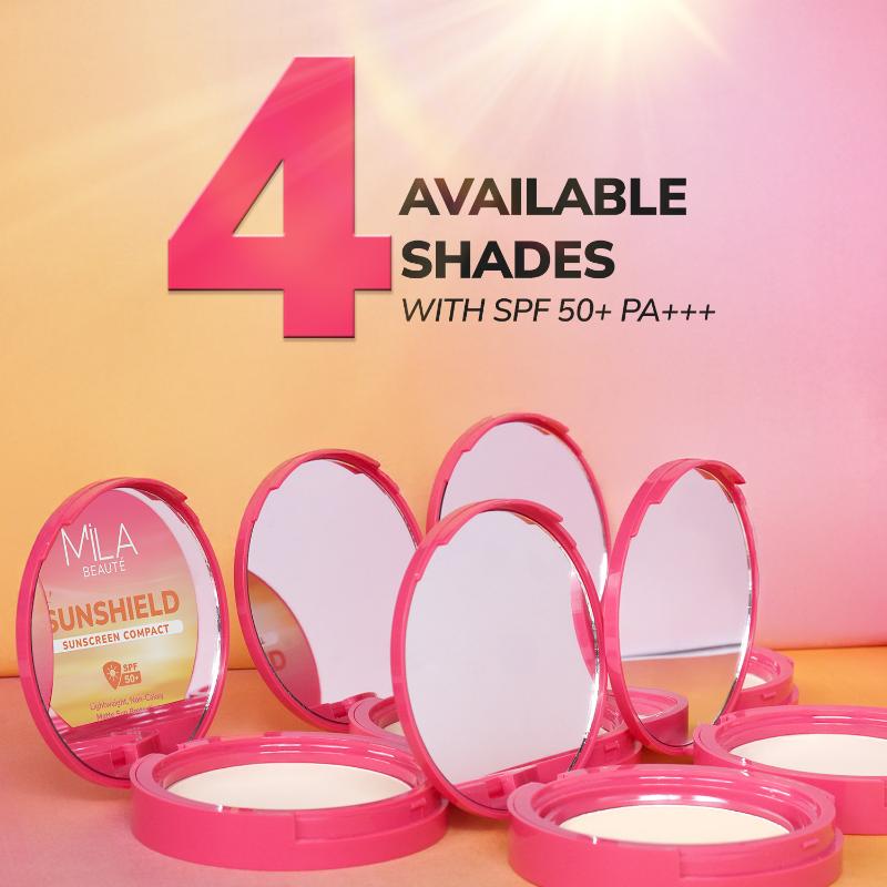 Sun Shield Sunscreen Matt SPF 50 PA+++ UV Protection Compact