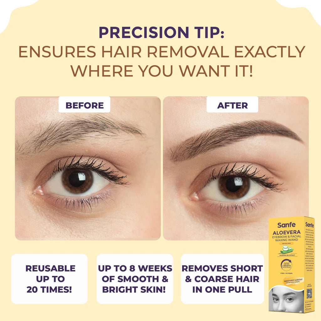 Eyebrow & Facial Waxing 1 Pen + 10 Strips