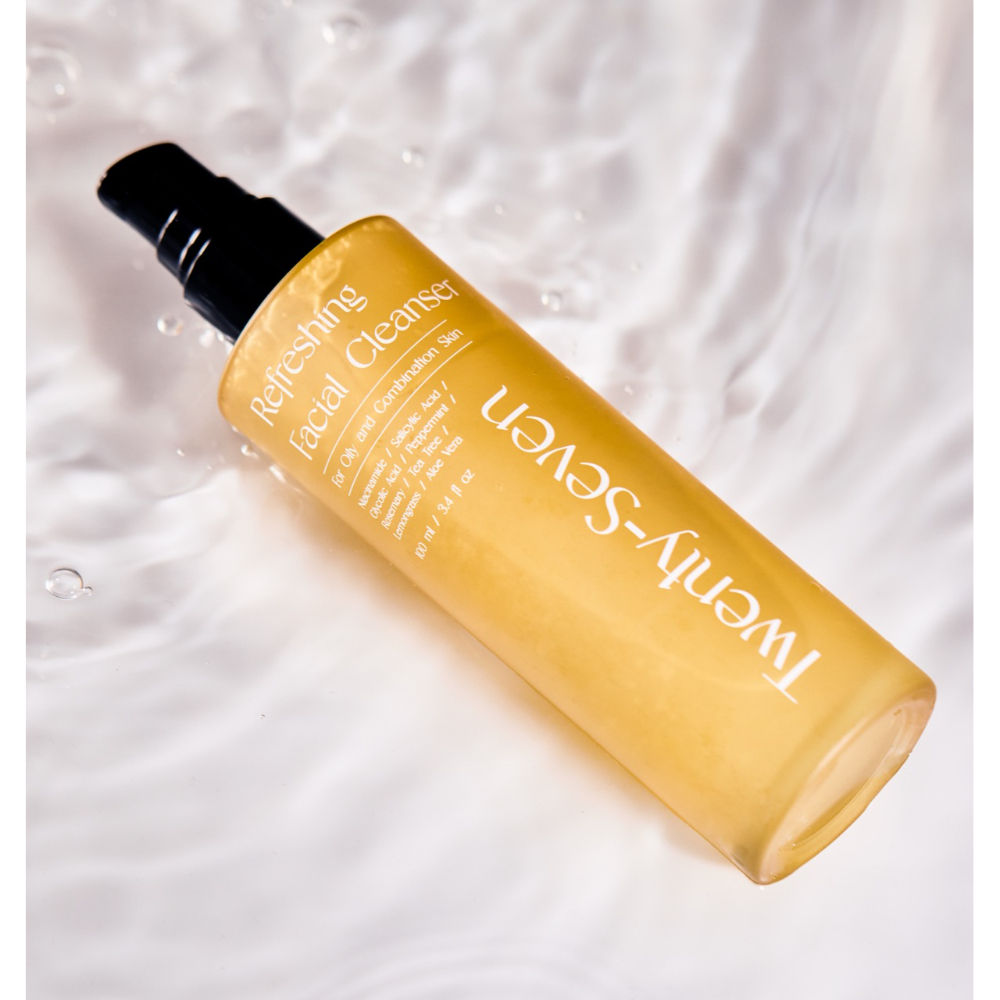Refreshing Facial Cleanser AHA & BHA For Oil Control, Pore Unclogging & Glowing Skin