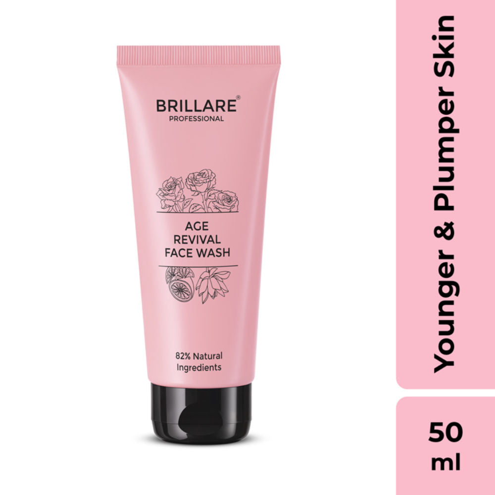 Professional Age Revival Face Wash for Anti-Aging Skin with Rose, Lotus & Orange