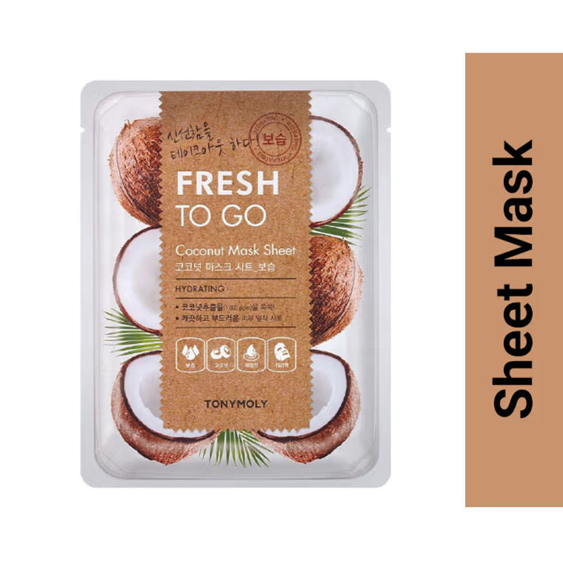Korean Fresh To Go Face Sheet Mask - Coconut