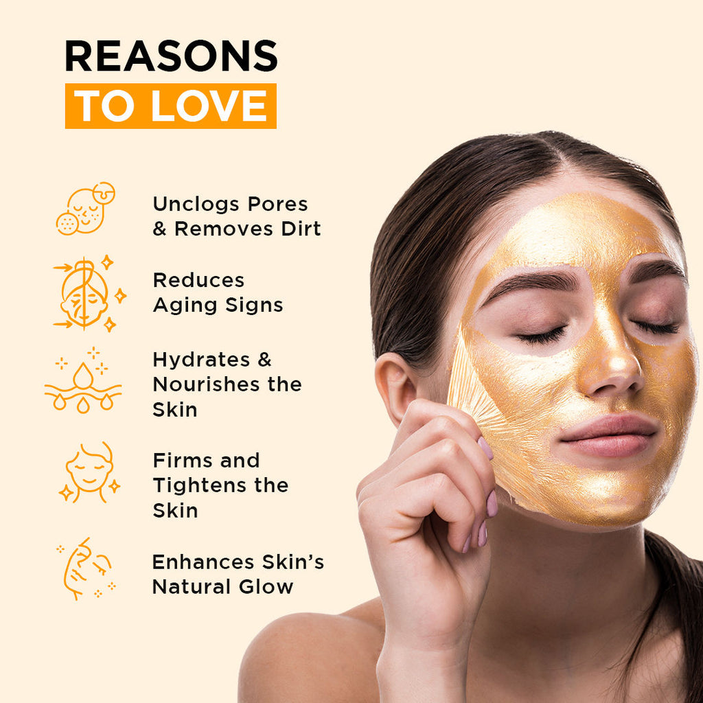 24K Gold Peel Off Mask For Glowing, Bright & Radiant Skin