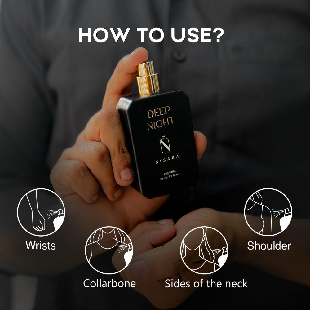 Deep Night Unisex Parfum - Perfume For Men & Women,Long Lasting Warm Spicy & Woody Fragrance