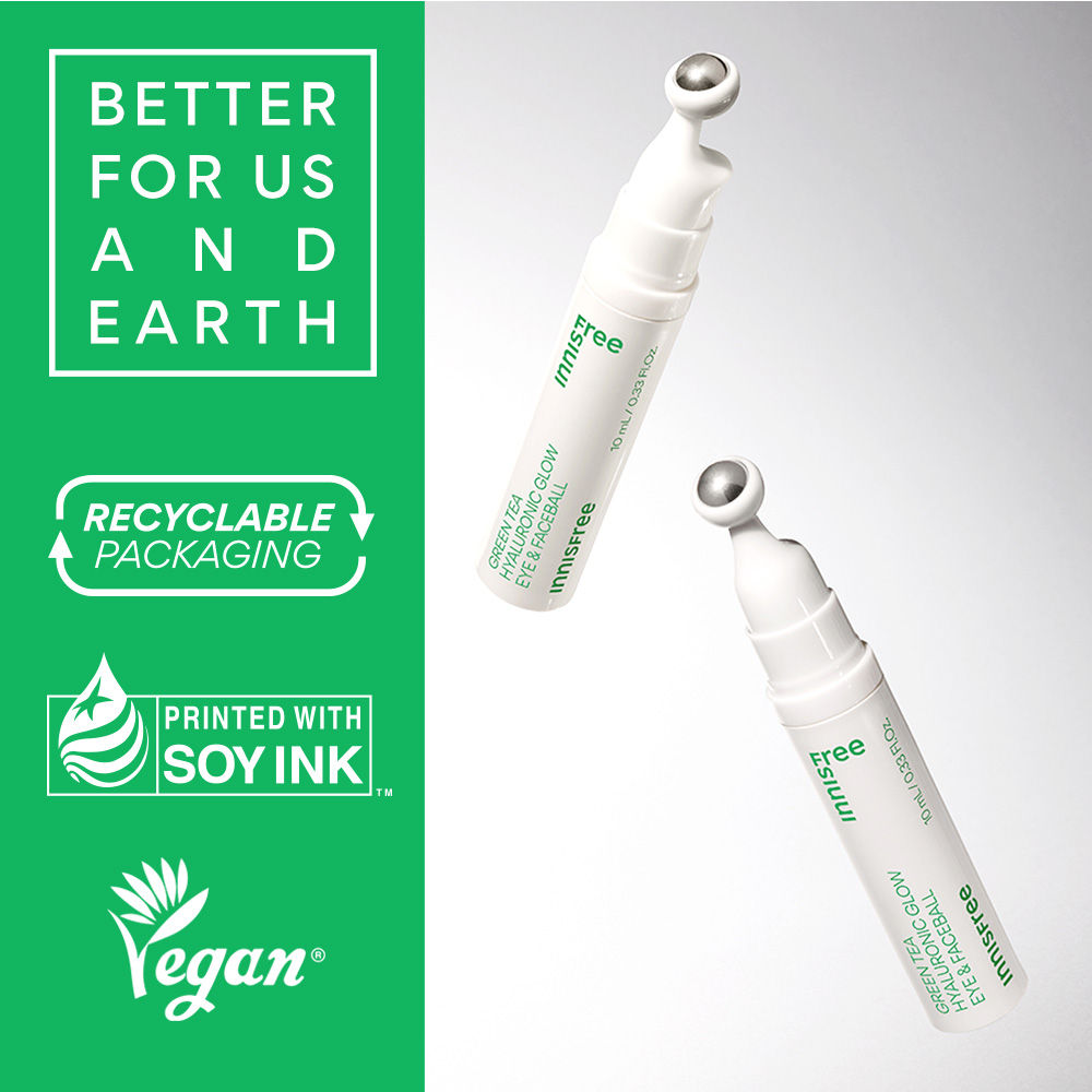 Green Tea Hyaluronic Acid Under Eye And Face Serum For Reducing Puffiness