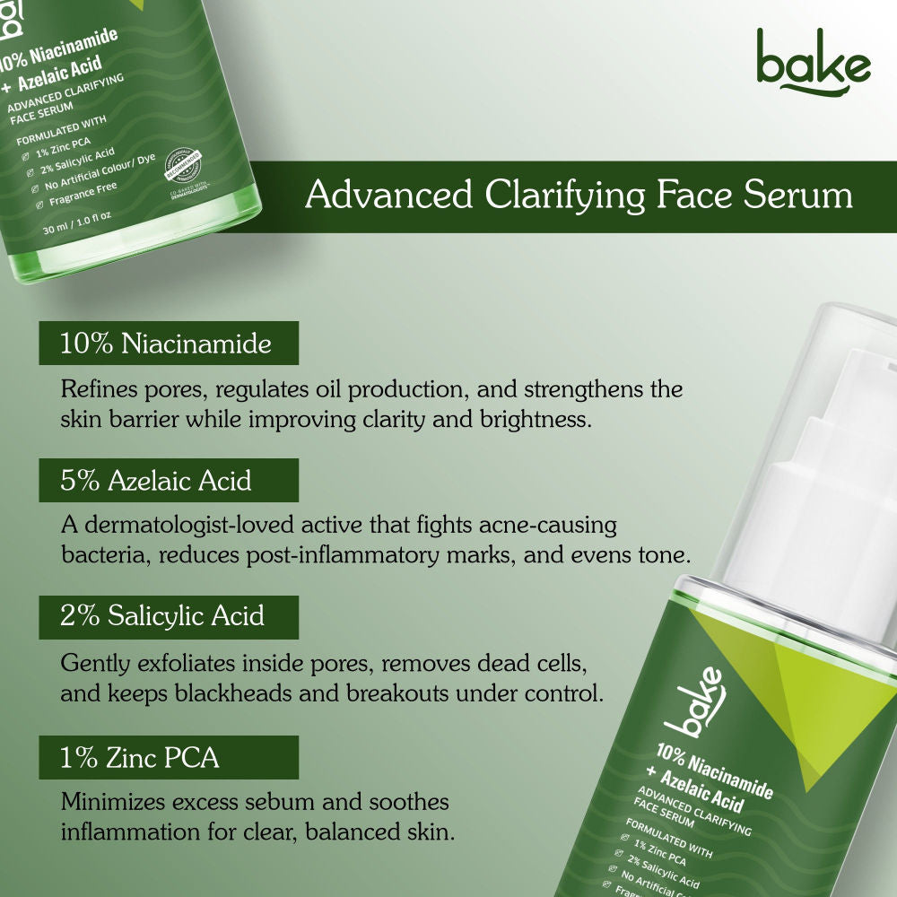 10% Niacinamide & Azelaic Acid Face Serum For Acne Scars & Dark Spots