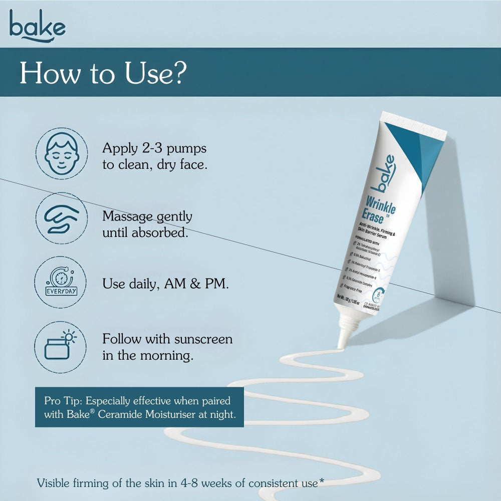 Wrinkle Erase Anti-Wrinkle, Firming & Skin Barrier Serum Cream For Fine Lines, Aging Skin
