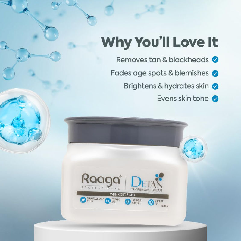 De Tan Removal Creme With Kojic & Milk(500 gm)