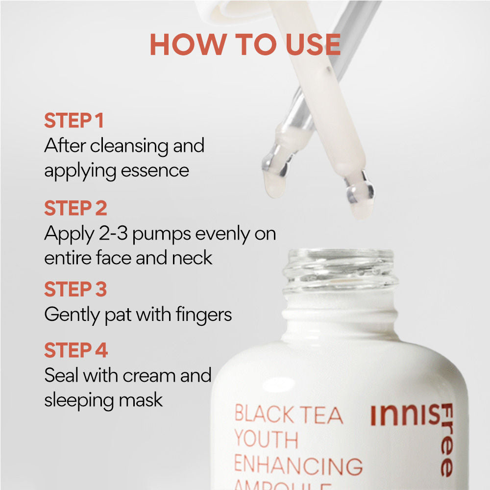 Black Tea Youth Enhancing Ampoule For Anti-Aging & Radiant Skin