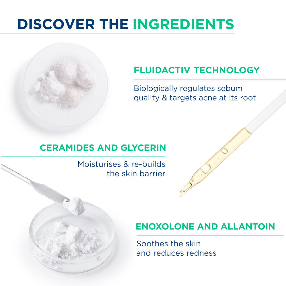 Moisturizer Sebium Hydra for Oily, Acne-Prone Skin with Ceramides for 24H Hydration