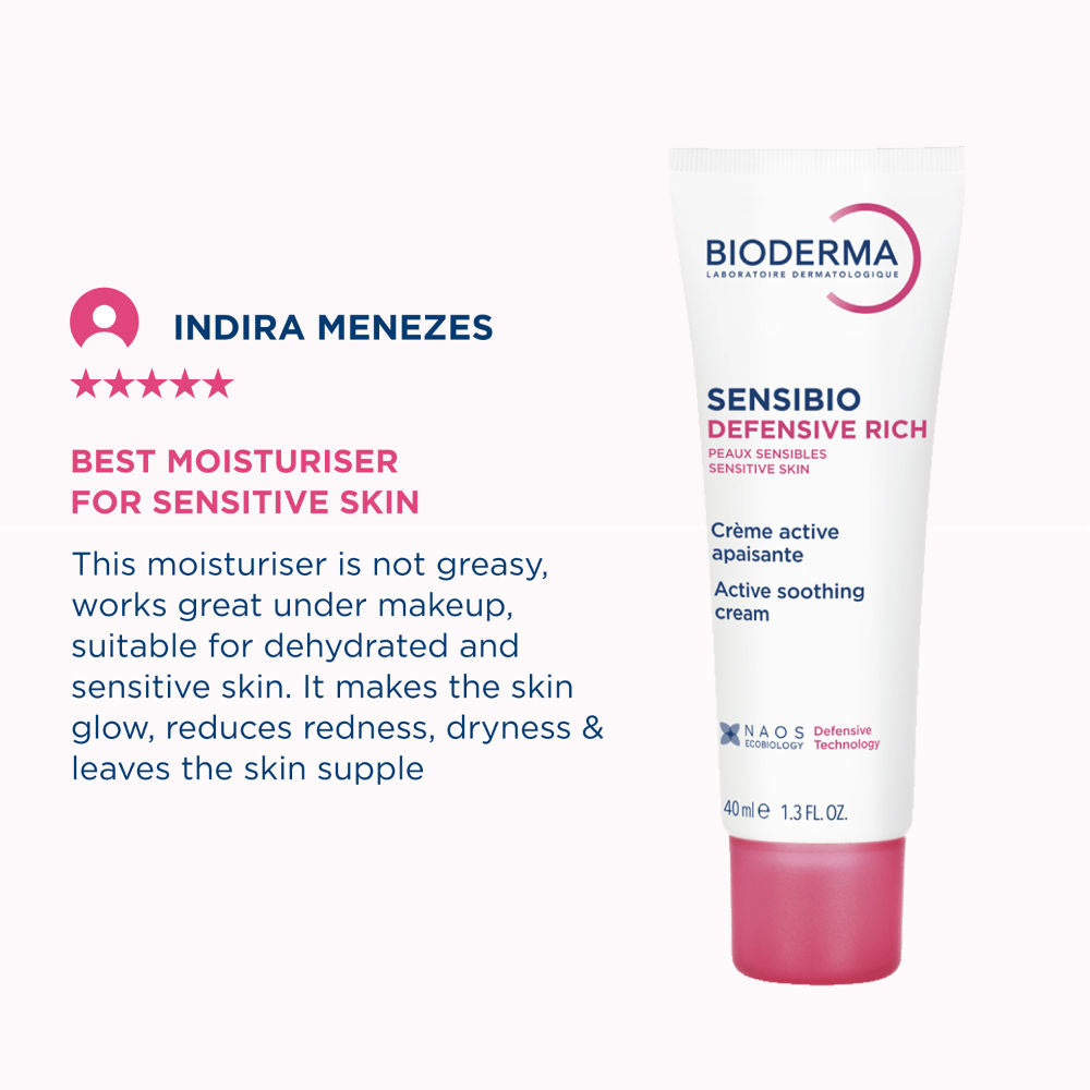 Sensibio Defensive Rich Soothing 12hr Moisturizer With Vitamin E - Sensitive Skin