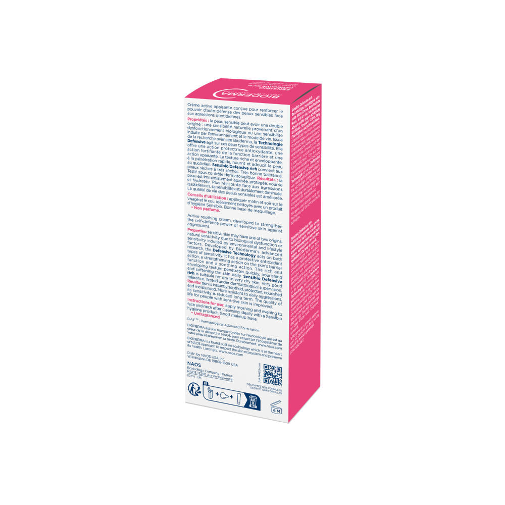 Sensibio Defensive Rich Soothing 12hr Moisturizer With Vitamin E - Sensitive Skin