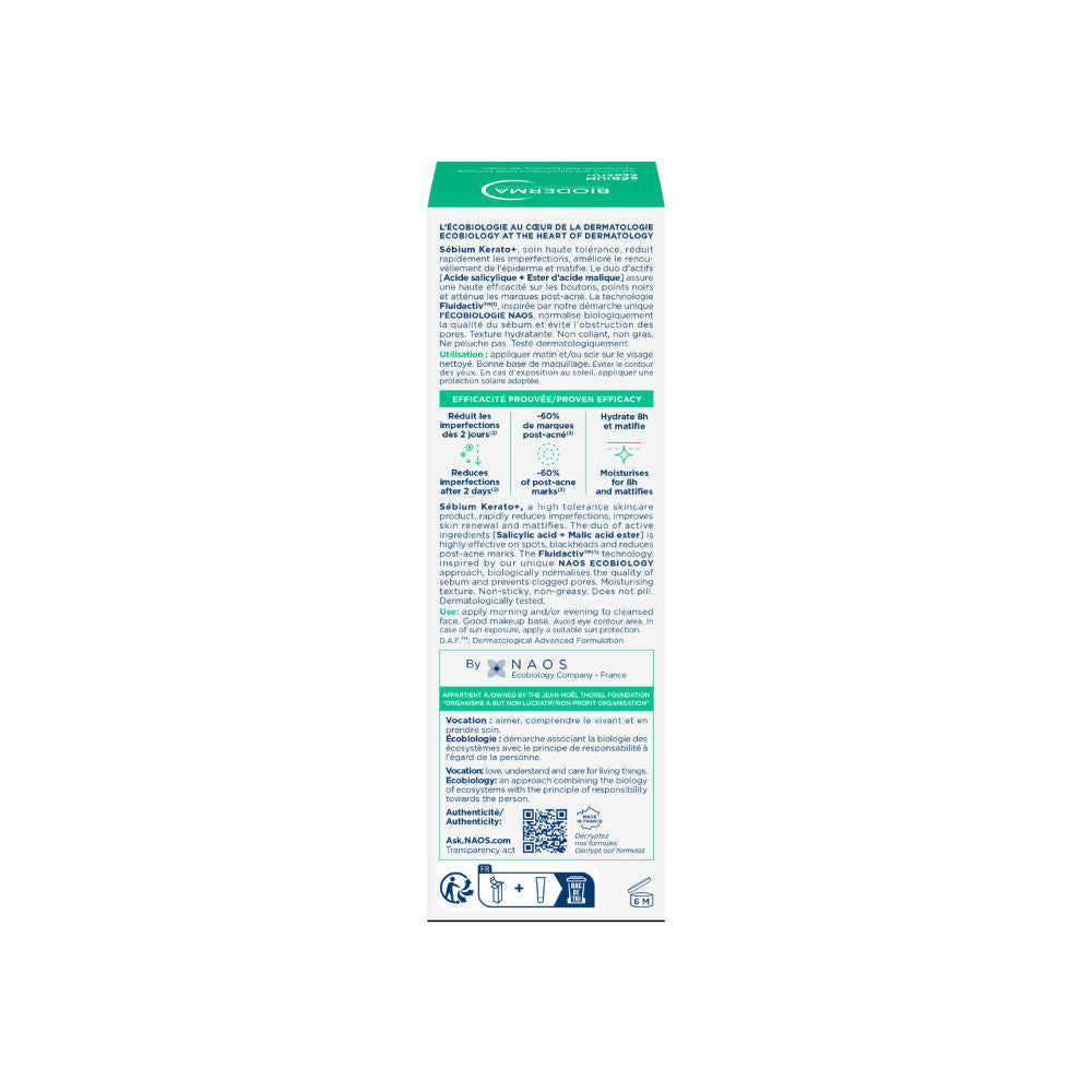 Anti-Blemish Gel Cream - Sebium Kerato+ Spot Corrector - Eliminates Pimples & Blackheads