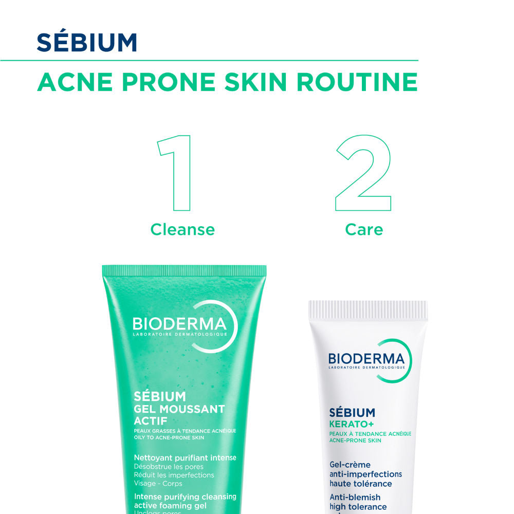 Anti-Blemish Gel Cream - Sebium Kerato+ Spot Corrector - Eliminates Pimples & Blackheads