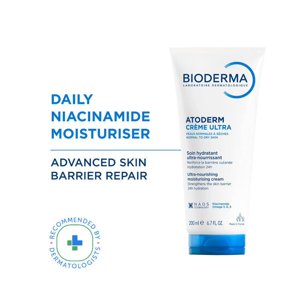 Niacinamide Moisturizer - Atoderm Creme Ultra-Boosts Hyaluronic Acid, Ceramides