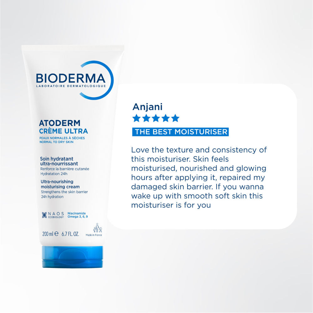 Niacinamide Moisturizer - Atoderm Creme Ultra-Boosts Hyaluronic Acid, Ceramides