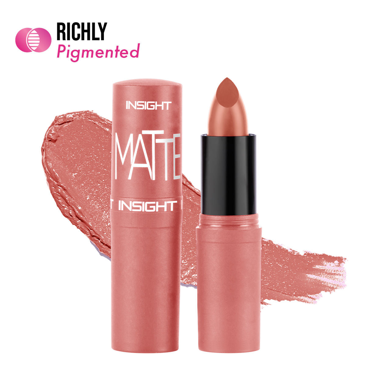 Matte Lipstick, 1 Stroke Application, Long Lasting - A13 Darlingly Nude