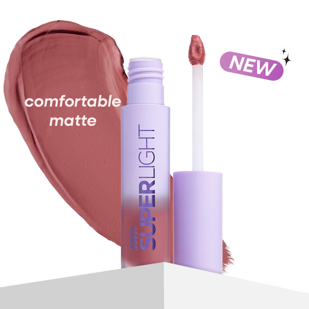 Nykaa Superlight Lip Cloud Airy Mousse Matte Liquid Lipstick for Lip & Cheek - Pink Lemonade