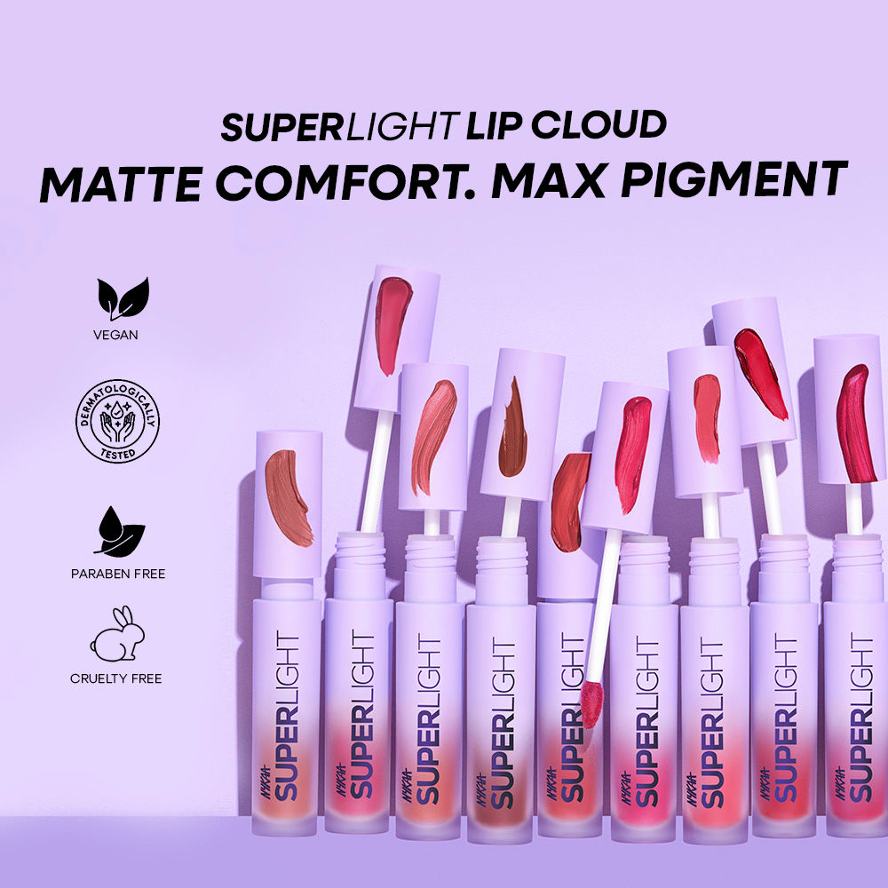 Nykaa Superlight Lip Cloud Airy Mousse Matte Liquid Lipstick for Lip & Cheek