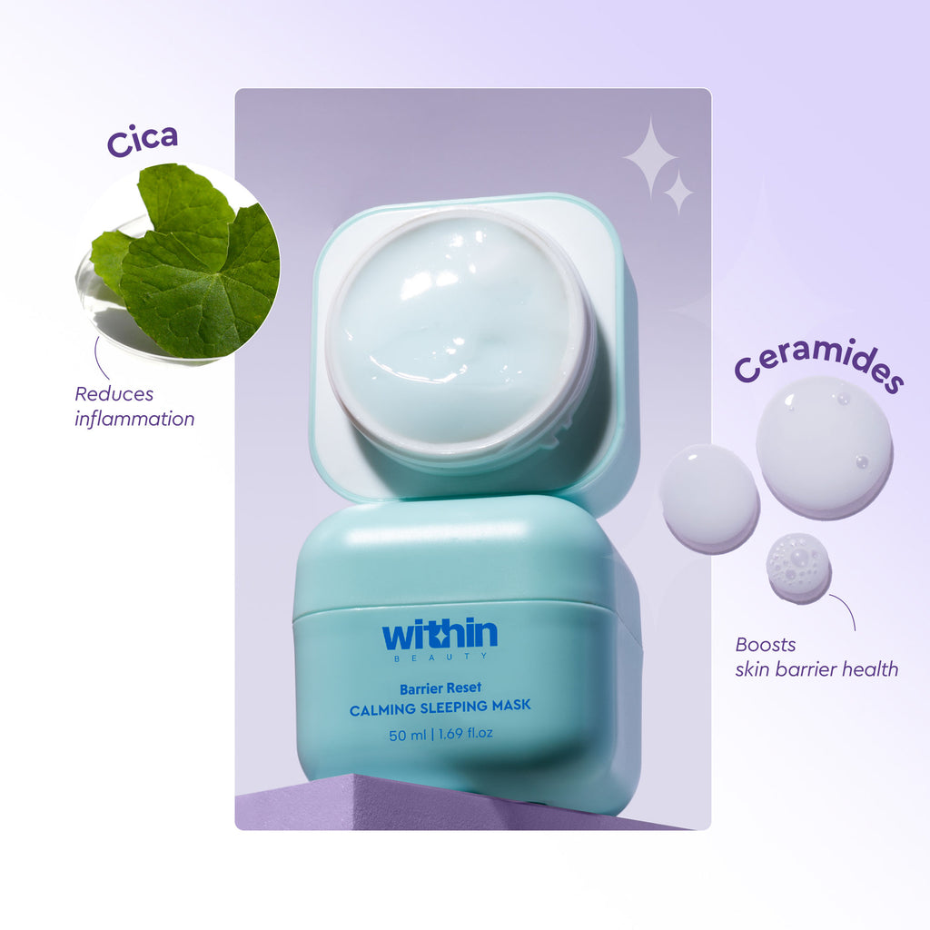 Ceramide & Cica Extract Sleeping Mask, Barrier Reset Calming Sleeping Mask