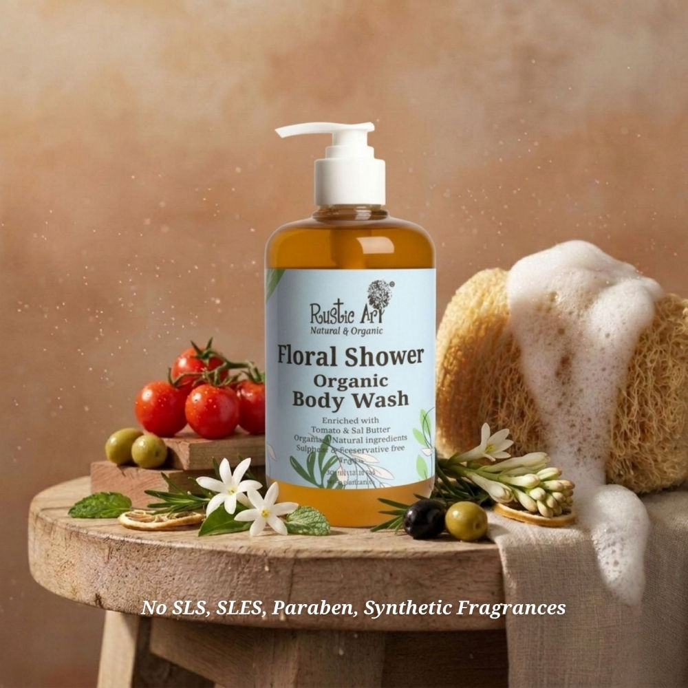 Organic Floral Shower Body Wash
