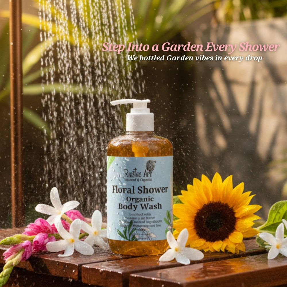 Organic Floral Shower Body Wash