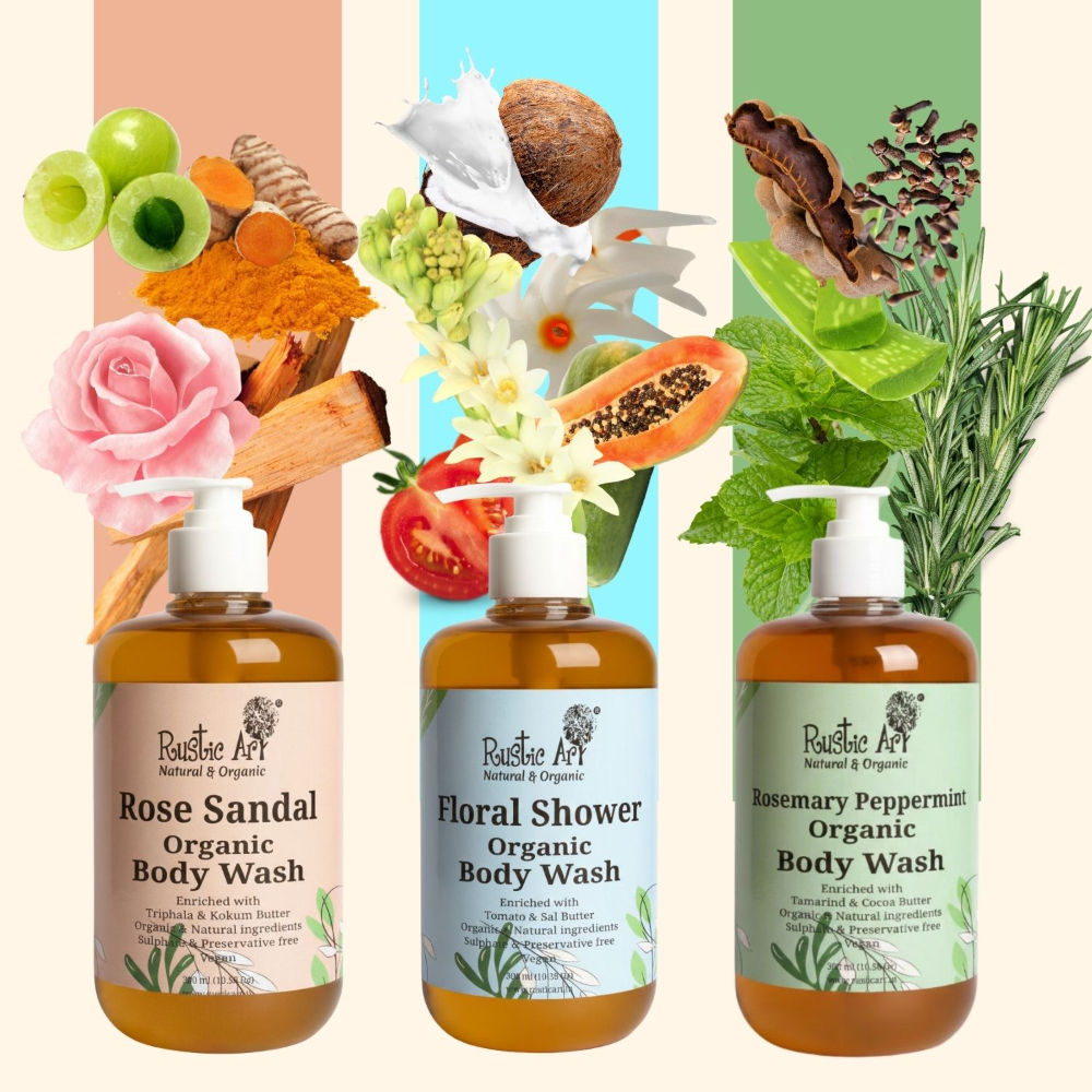 Organic Floral Shower Body Wash