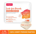 Disposable Period Panties, L-XL (36-44 inch) 360° Coverage, Leakage Protection for Heavy Flow