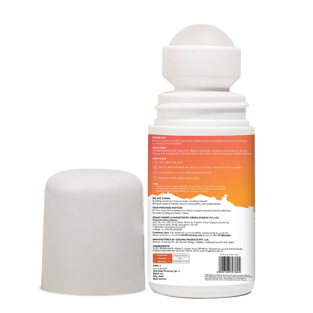 5% AHA, 3% BHA Underarm Roll-On, Treats Pigmentation & Odour - Hyaluronic Acid & Niacinamide