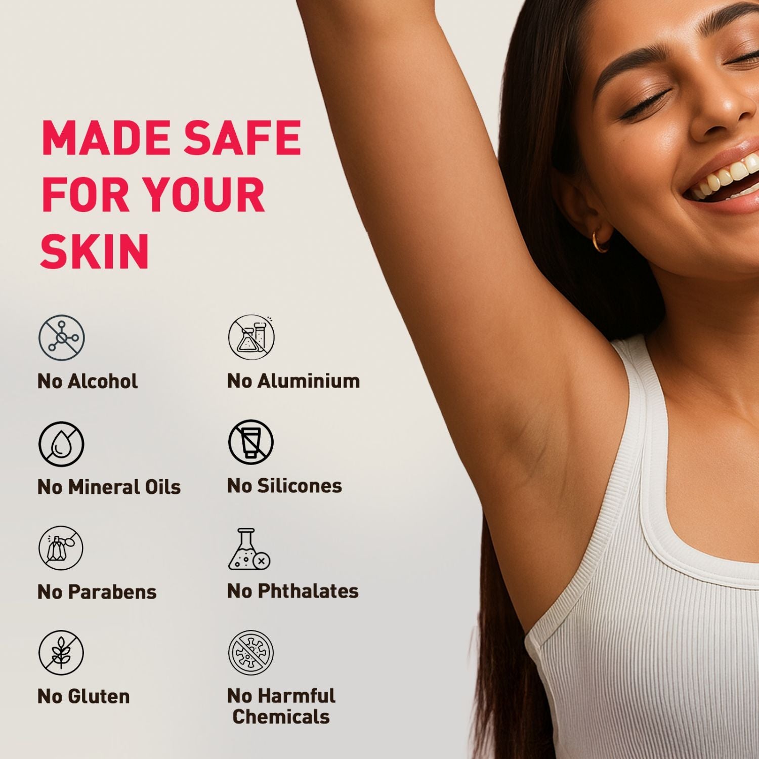 5% AHA, 3% BHA Underarm Roll-On, Treats Pigmentation & Odour - Hyaluronic Acid & Niacinamide