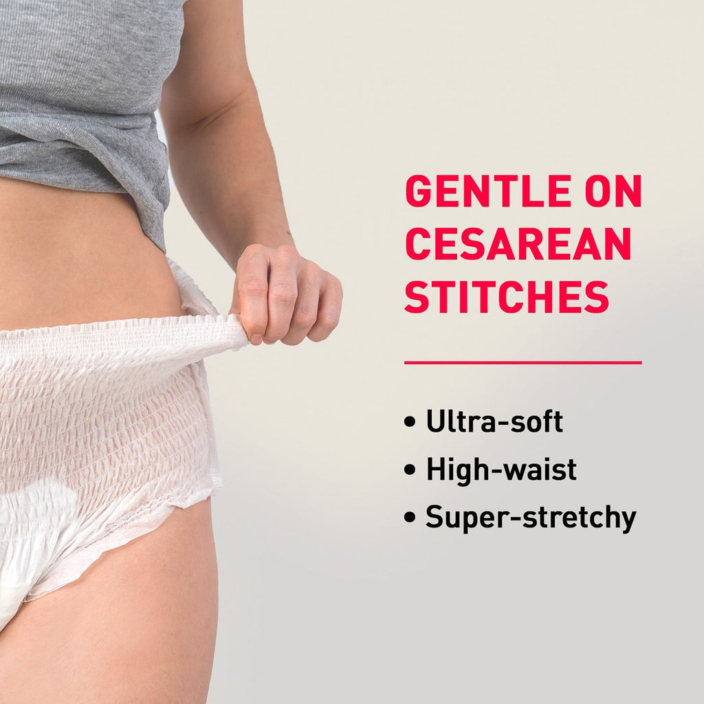 Maternity Panties L-XL (32-44 Inch) For Postpartum Flow, Leak Free, Super Absorbent